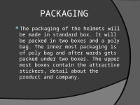 Page 12: Marketing plan of hi tec helmet company